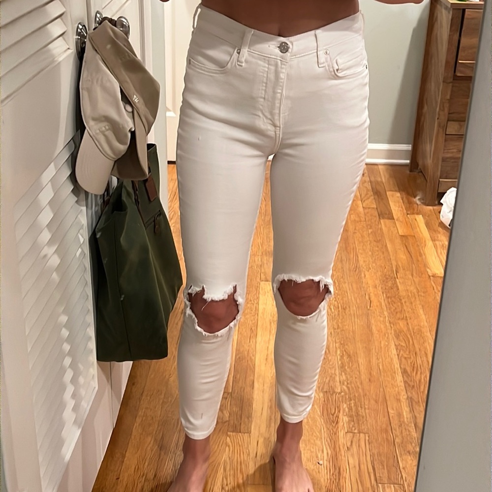 Free people White skinny jeans